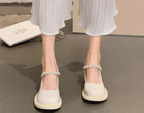 转卖复古玛丽珍鞋女2022春季新款时尚百搭...