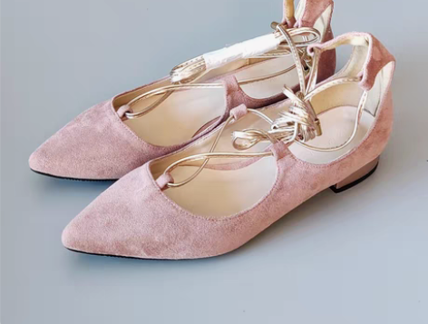 包邮全新34码得足少女原创设计仙女绑带芭蕾...