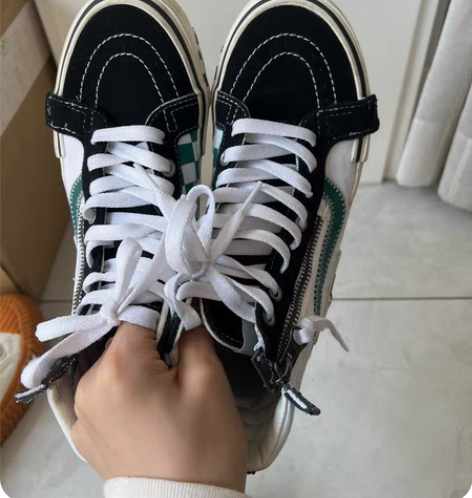 vans结构 36码 白绿色 只穿过一两次...