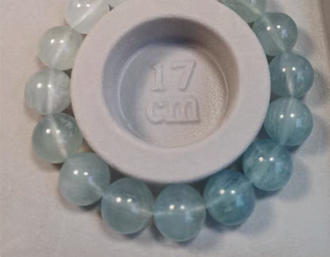 包邮天然渐变拉丝萤石素圈手链   13m+...