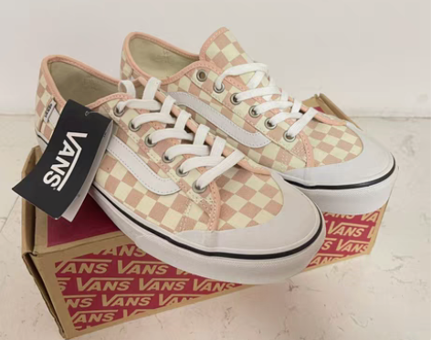 Vans 万斯 粉色格子 尺码:42 全新...