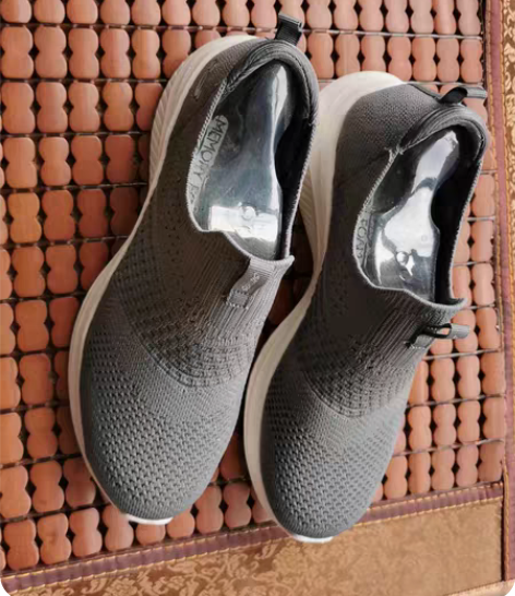 捡漏斯凯家春季新款一脚蹬飞织面女鞋1498...