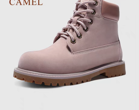 转卖骆驼大黄靴女士踢不烂 男款马丁靴高帮女...