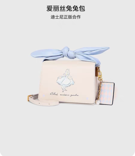 包邮不莱玫斜挎包迪士尼包包手提包夏学生小众...