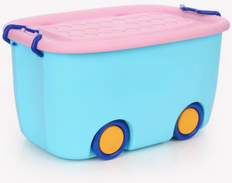 转卖傲家特大号卡通收纳箱加厚塑料儿童整理箱...