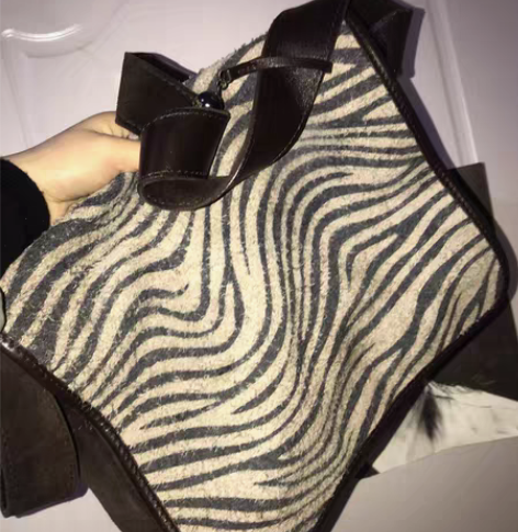 包邮正品中古huntingWorld斑马纹...