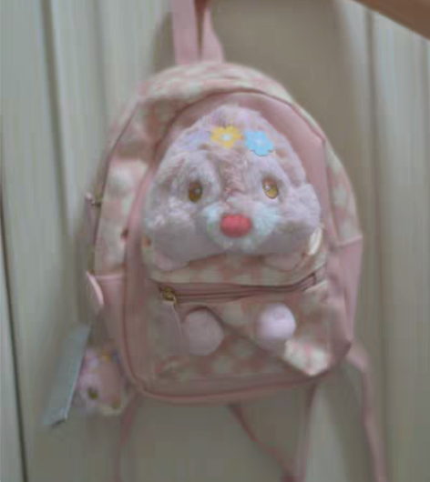 包邮可爱双肩包。可以穿雨伞充电宝等。出门旅...