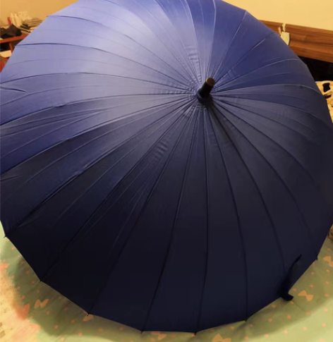 包邮超大三人伞，蓝色全新，半径64cm，直...