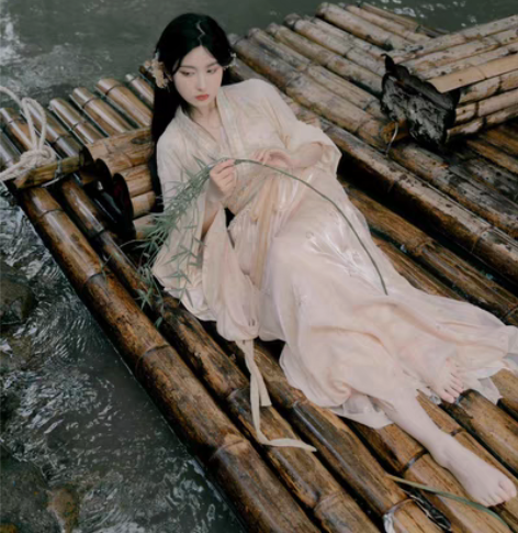 转卖莺莺迟 无妄亭 原创汉服 魏晋风 套装...