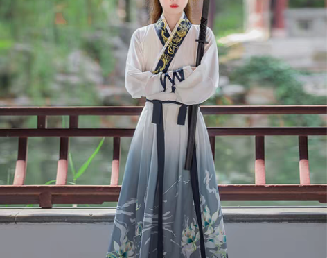 转卖原创正品汉服武侠国风晋制交领齐腰襦裙侠...