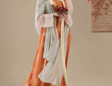 转卖桔屿原创汉服女【长安花】唐制齐胸衫裙复...