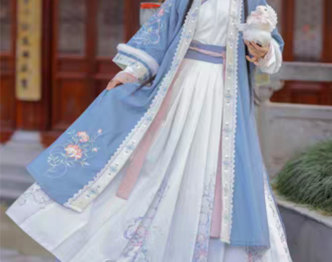 转卖玉术曲宵原创汉服女宋制长禙子长衫交领短...