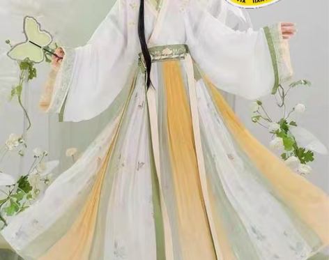 包邮全新正品原创花恋屿古装全套晋制齐腰褶裙...