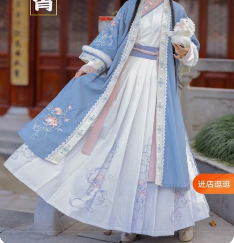 包邮玉术曲宵原创汉服女宋制长禙子长衫交领短...