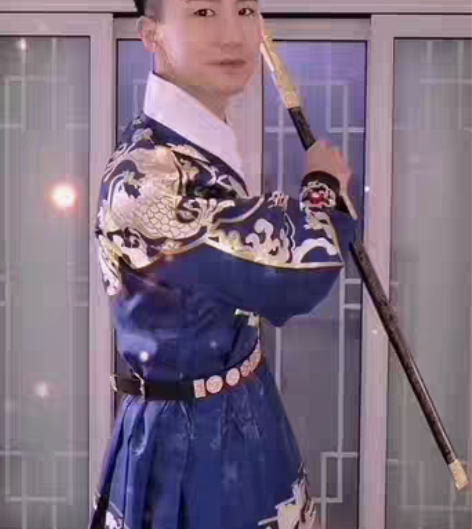 如梦霓裳 瑞龙吟 明制汉服织金飞鱼服女帅气...