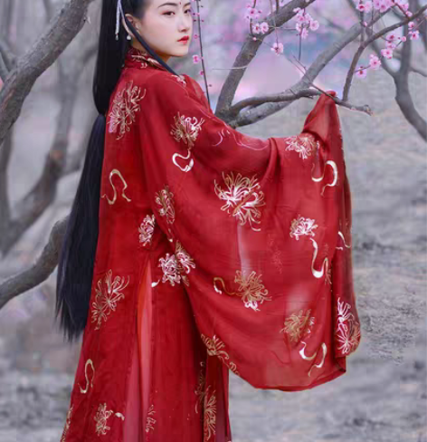 包邮【如梦霓裳】［绝版］曼殊 红色大袖衫 ...