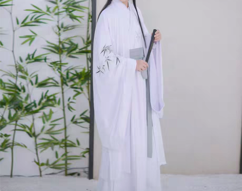 转卖如梦霓裳汉服传统男款直裾 青玉案 绣花...