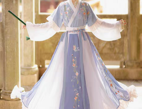 转卖妃亦坊原创汉服女【蝶悦色】晋制半臂中国...