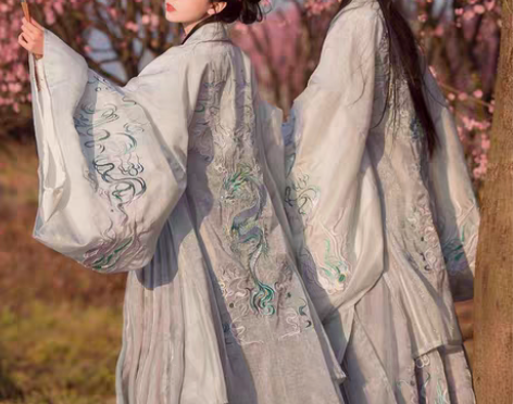 包邮如梦见原创汉服女【龙泽引】中国风交领齐...