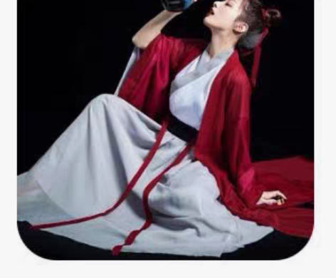 侠客汉服女古风红颜古装，酒红成人汉服四件套...