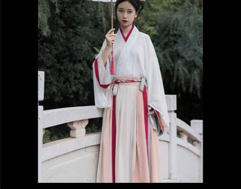 包邮五五年秋色晋制汉服 六米摆，l码有点大...