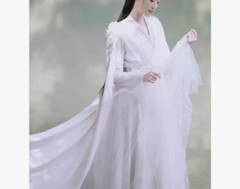 转卖神明少女汉服古装白色超仙气飘逸古典舞蹈...