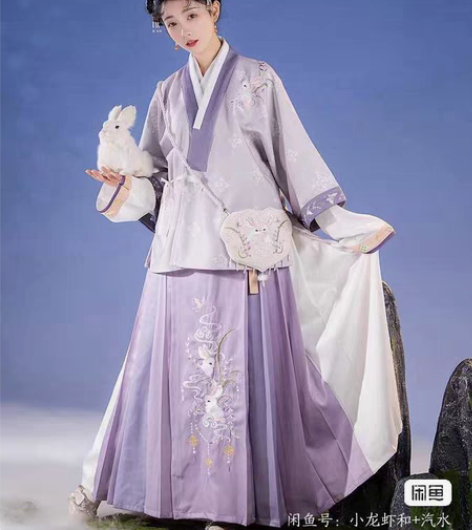 仙楚姬原创汉服女【忆香茴】明制对穿交马面裙...