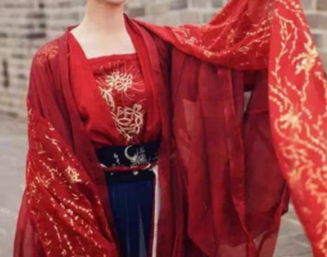 转卖司南阁心魄传统汉服古装女中国风学生齐腰...