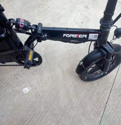 Forever/永久小型电动折叠自行车新国...