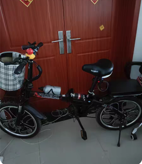 凤凰折叠变速自行车,20寸双碟刹双减震,买...