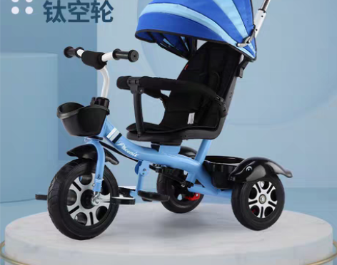 转卖凤凰儿童三轮车手推脚踏车1-3-2-6...