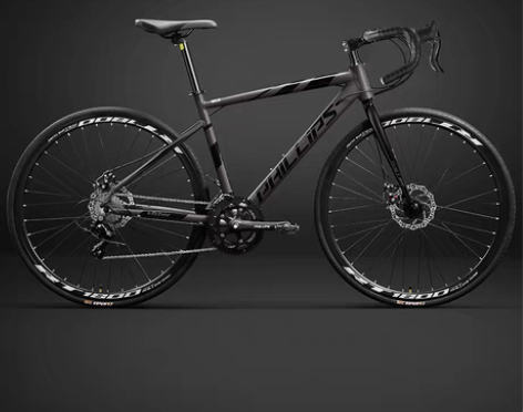 转卖菲利普弯把公路自行车铝合金车架油碟刹手...