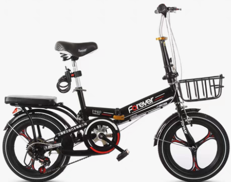 转卖永久折叠自行车女式超轻成人便携变速男学...