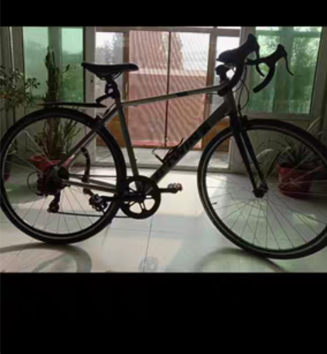 迪卡侬公路自行车。99新。铝合金车身。前单...