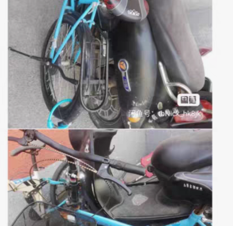 折叠自行车，比较新，刚换的前后内外胎花了1...