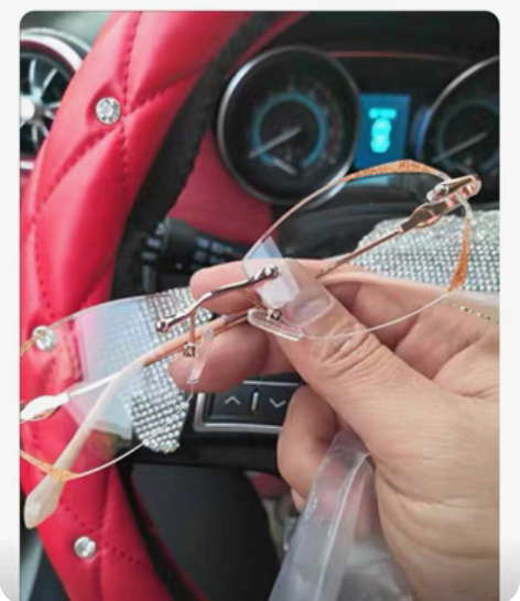 包邮全新钻石切边镜片?镜架！镜片为超轻防蓝...