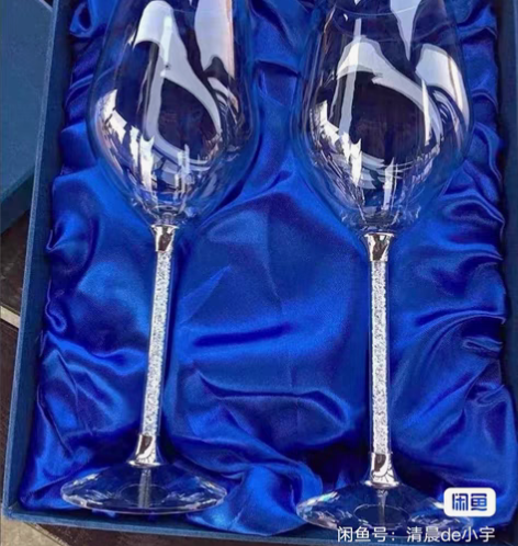 包邮施华洛世奇酒杯套装水晶醒酒器高脚杯葡萄...
