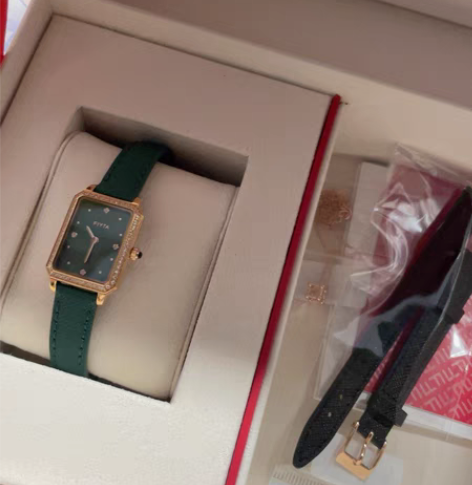 飞亚达（FIYTA）女士手表倾城系列小绿表...