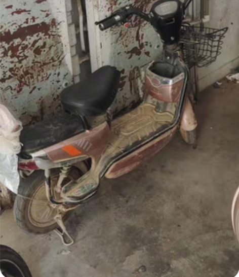 飞鸽踏板电动车，骑了半年，电池良好。就是后...