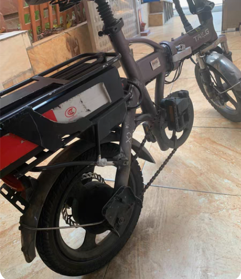 台铃折叠电动车能跑30到35公里，便宜卖了...