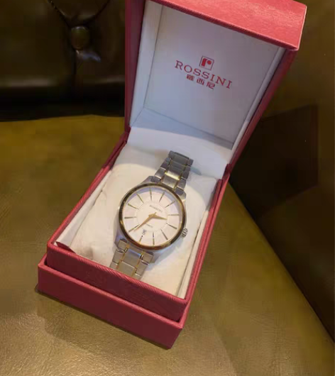 包邮罗西尼男表自动机械表精钢防水简约日历儒...