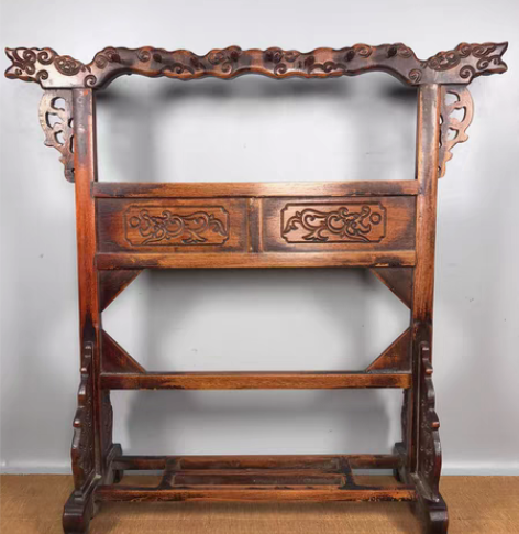 包邮花梨木笔架，尺寸长44.5宽15高43...