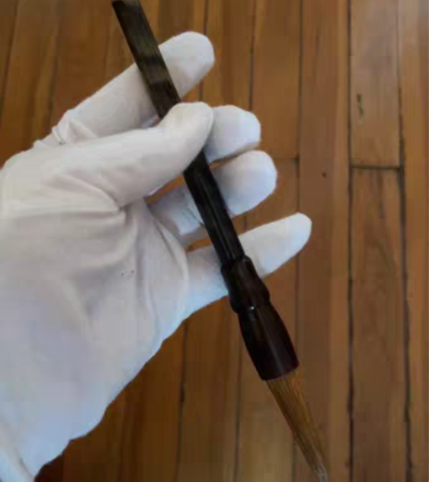 玉石毛笔 天然水墨丹青玉石，送人头实用皆可...