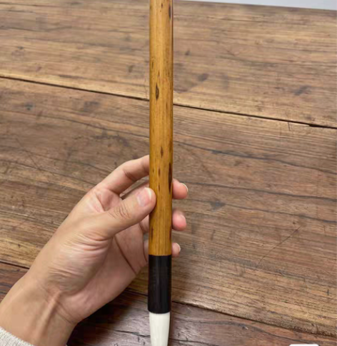 包邮李鼎和毛笔 精选玉筍，蜡黄底老凤眼笔杆...