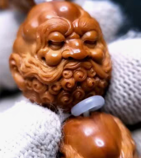 橄榄核伟龙师傅本工2.2油双面十八罗汉手串...