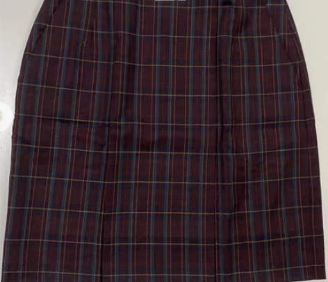 包邮【韩制校供】前箱褶后包臀 合集格裙纯色...