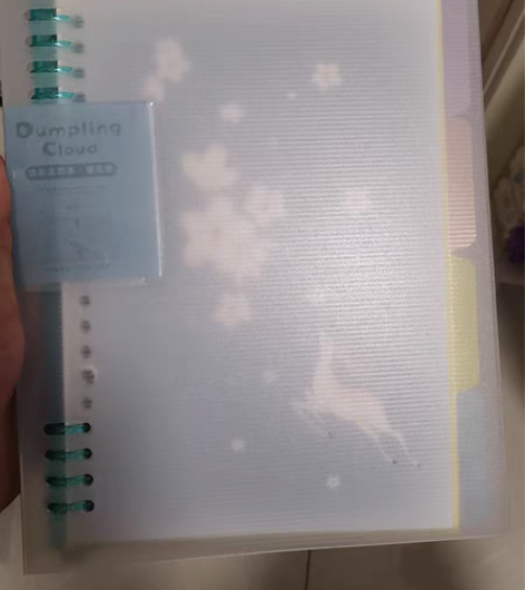 活页本,淡彩活页本,樱花鹿,横线环保纸张书...