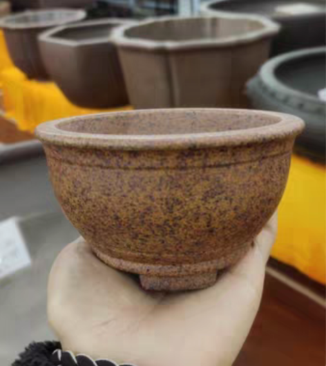 包邮宜兴紫砂花盆 宜兴陶青园盆藝由我父亲戴...