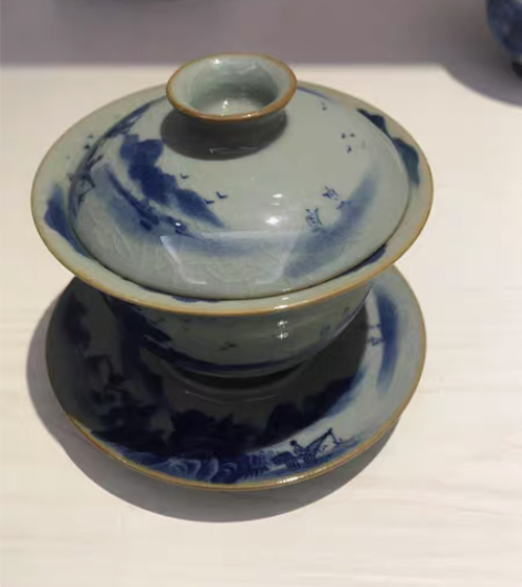 包邮正宗三才盖碗(柴窑)假一罚万，全新精品...