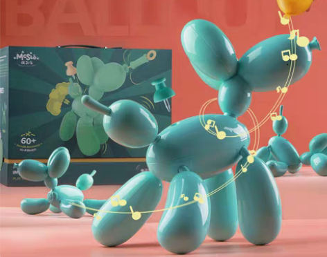 电子气球狗玩具电动智能宠物多功能儿童益智仿...